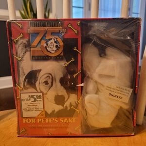 Little Rascals 75th Anniversary For Pete's Sake Gift Set w/ Plush Bean VHS NEW
